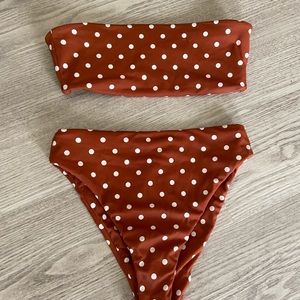 LA Hearts Polka Dot Bikini